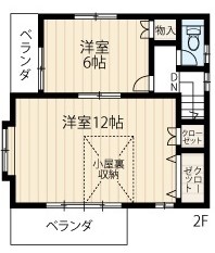 別所二丁目　戸建て 2階間取図